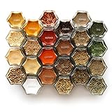 Gneiss Spice 1 Inch Clear Round Labels for Spice Pantry. Silver Text with 46 Common Spice Names / 2 Blank Write-on Labels. Jars Not Included. (Silver Text)