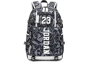 FANWENFENG Basketball Player 23 Luminous Backpack Travel Daypacks Fans Bag for Men Women (Style 9)