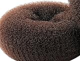 CLOTHOBEAUTY 2pc Extra Large Hair Bun Donut Maker Ring Style Chignon Brown 4.3in view 7