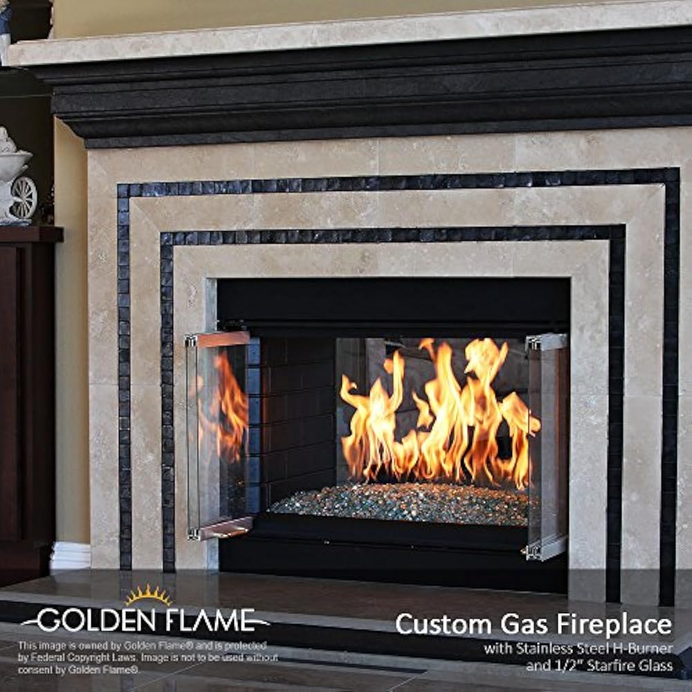 24" X 6" (Natural Gas) Fire Pit Fireplace HBurner (304 Series SS) Kit