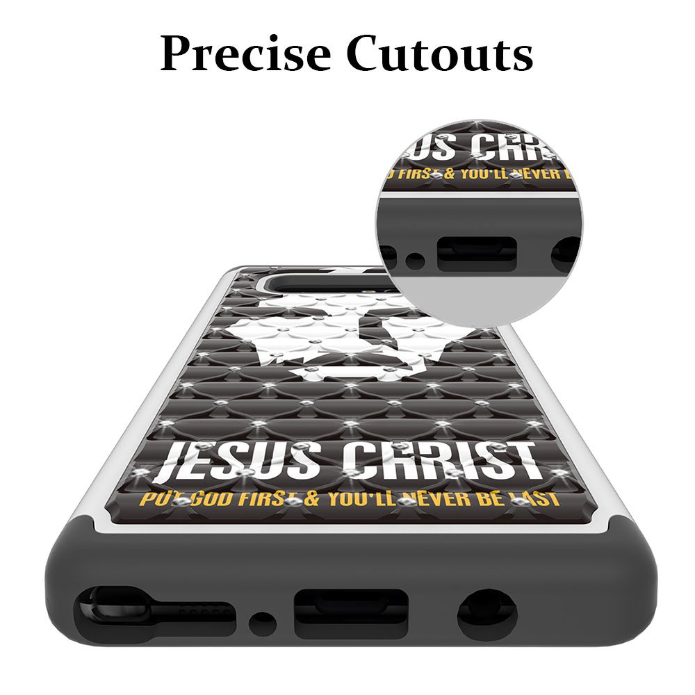 Note 8 Case, Galaxy Note 8 Case, MagicSky [Shock Absorption] Studded Rhinestone Bling Hybrid Dual Layer Armor Defender Protective Case Cover for Samsung Galaxy Note 8 (Jesus)