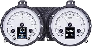 Dakota Digital 67 68 Chevy Camaro Customizable Gauge Kit Silver Alloy HDX-67C-CAM-S