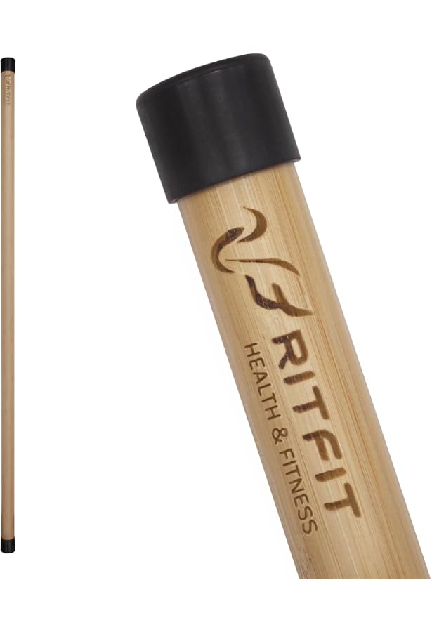 BambooMN Fitness & Rehabilitation Stick - 1.18" Thick X 72" Long, Natural Polished Bamboo For Stretching & Posture - View #8