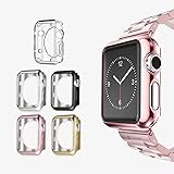 Apple Watch 2 Case 38mm, UMTELE Plated TPU Case［Patent Pending］Scratch-resistant Slim Full Body Protective Cover for Apple Watch Series 1, Series 2, 42mm, Jet Black, Pack of 5