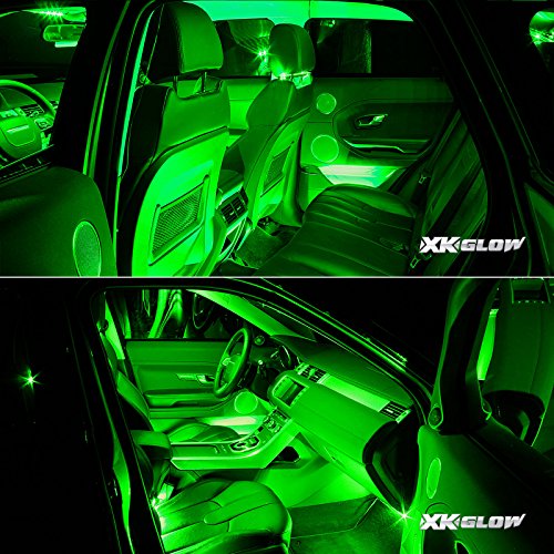 GREEN 4pcs 36 LED Waterproof Three Mode Neon Accent light Kit for Car Interior Trunk Truck Bed Bush Fender - Thumbnail 5