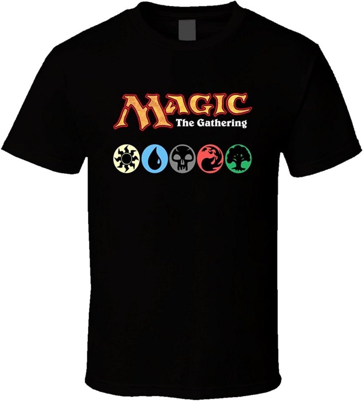 Pusadd Funny Mens Magic The Gathering Generic T-Shirt Short-Sleeve Black
