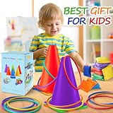 Eocolz 3-in-1 Carnival Games Set for Kids Birthday Party Outdoor Rings Bean view 2