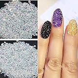 Micro Diamond DIY Rhinestones Crystal Non Flat Back Hotfix Rhinestones Need Glue Nail Art Decoration 02 Clear AB