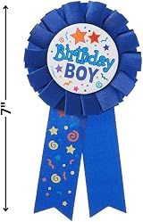 Unique Birthday Boy Multicolor Award Badge 17cm x 8cm Fun Celebration Accessory view 2