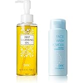 DHC Deep Cleansing Oil 4.1 Fl Oz. and Face Wash Powder 1.7 oz. Net wt.