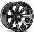 4PLAY Wheels 22 inch Rim Fits 6x135 + 6x139.7 Silverado Suburban Tahoe Expedition F150 Raptor 4P80R 22x10 Brushed Black Wheels