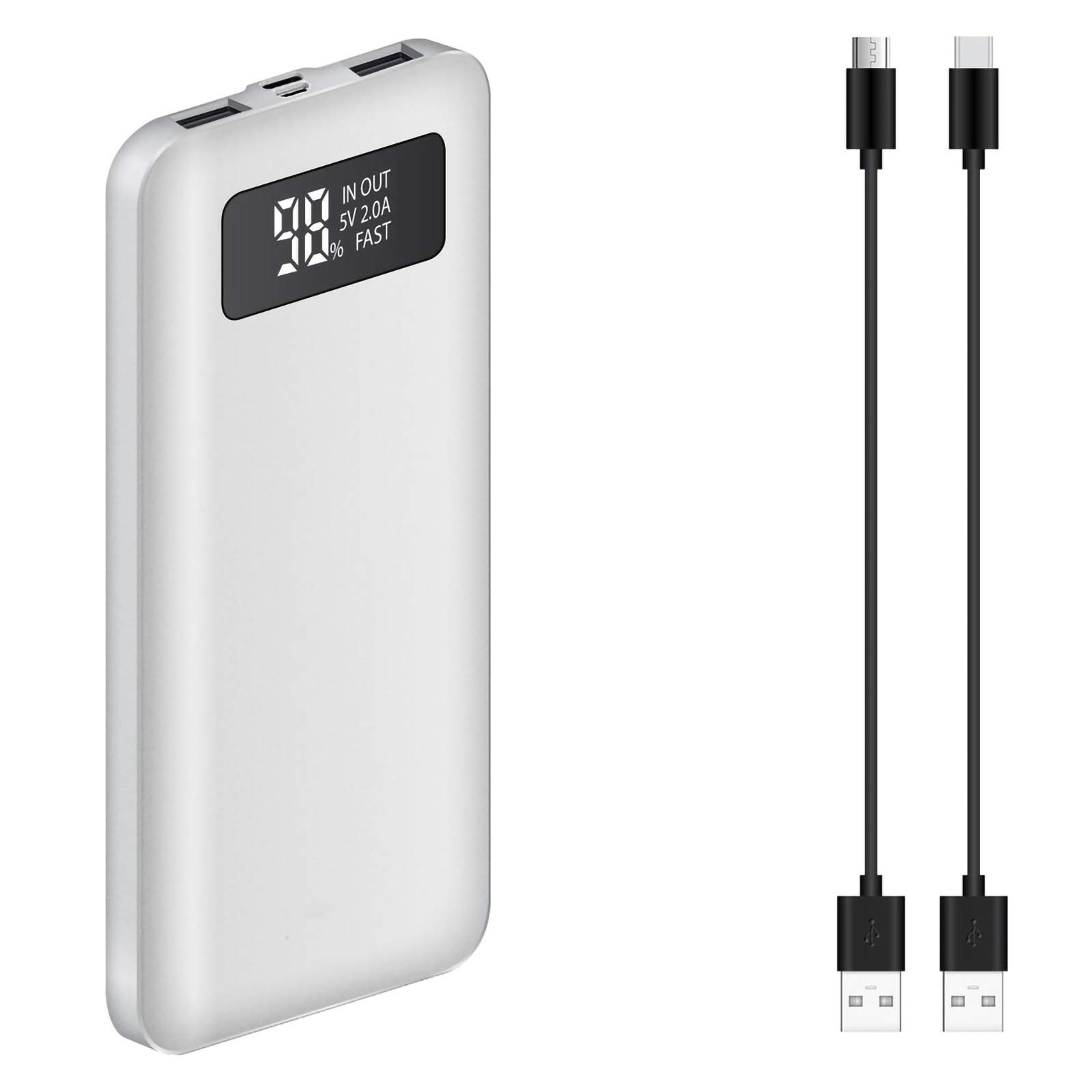 Portable Slim Power Bank Works for Your Huawei MediaPad M6 Turbo 8.4 with 10,000mAH Digital Display 