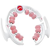 MZDXJ Cellulite Massage Tool - Lymphatic Drainage Massager - Muscle Roller, Deep Fascia Massage, Dimpled Skin Removal, Legs/Thighs/Buttocks, Anti-Cellulite Roller, Smooth Skin, Pain Relief (Pink)