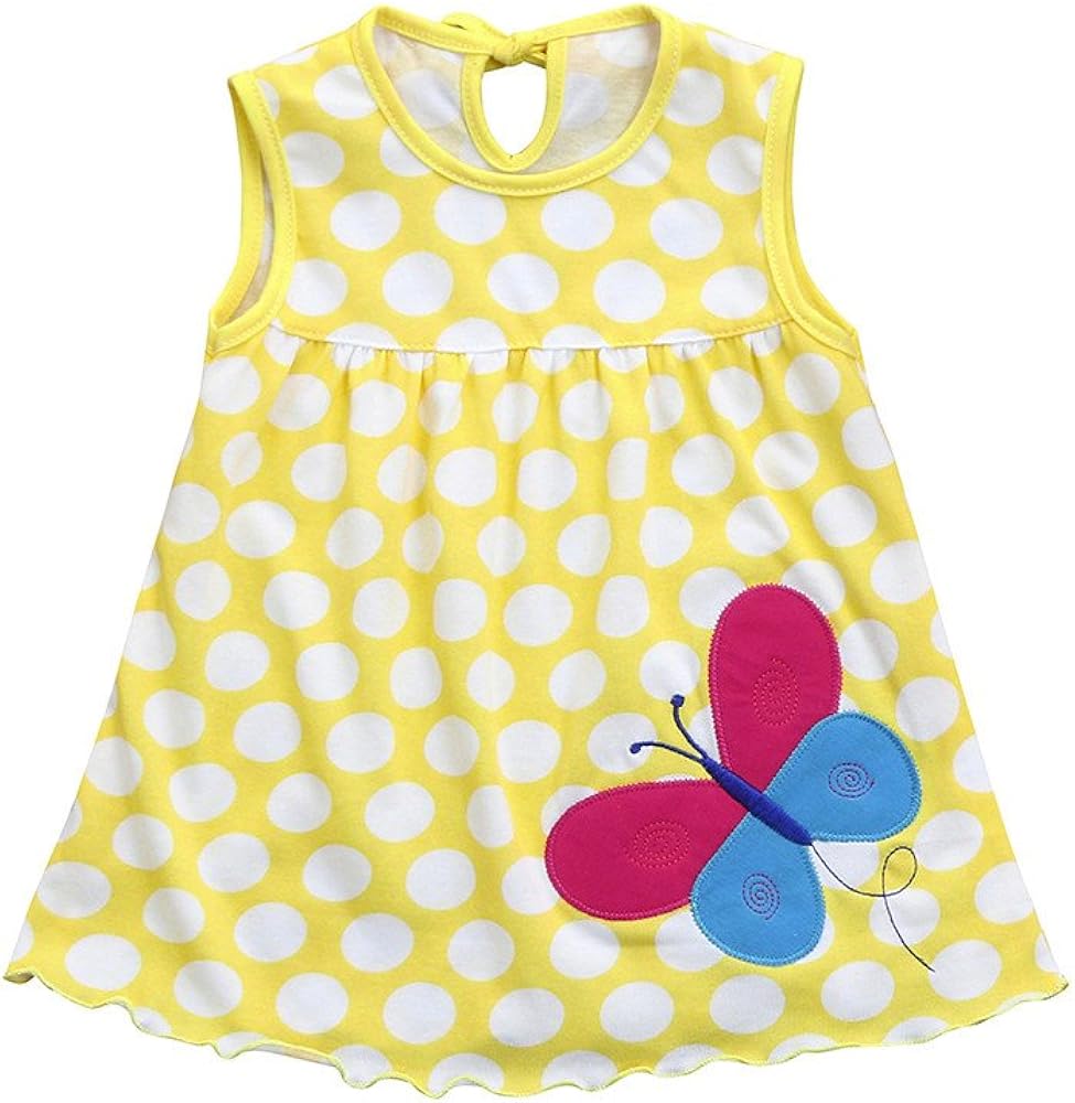 Robes Baohooya Vetements Robe Bebe Fille 0 24 Mois Ete Naissance Enfant Chic Mode Ceremonie Bapteme Imprime A Pois Sans Manches Bebe Puericulture Lemoncitylive Com