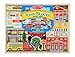 Melissa & Doug Wooden Town Blocks Play Set With Storage Tray (35 pcs)