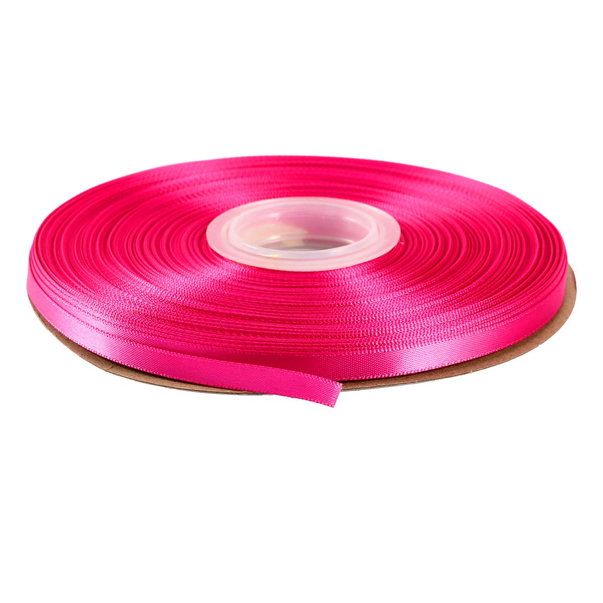 ITIsparkle 6mm Double Faced Satin Ribbon 45 Meters-Roll Set for Gift Wrapping Scrap Books Party Favor Hair Braids Baby Shower Decoration Floral Arrangement Craft Supplies, Garden Rose Ribbon