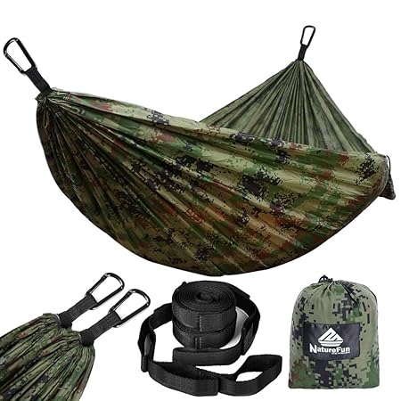 NATUREFUN Hamaca Ultraligera para Camping| 300kg de Capacidad de ...