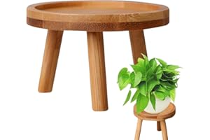 Plant Holder Table - Plant Display Table Plant Furniture Stand | Modern Compact Corner Plant Table Sturdy Wooden Construction