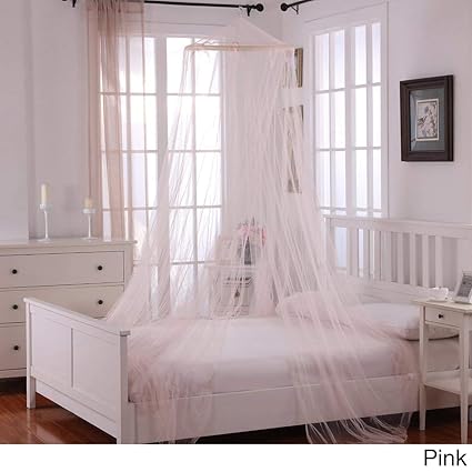 Amazon Com Girls Light Pink Hanging Brown Bed Canopy
