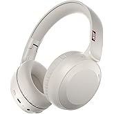 acer Wireless Bluetooth Headphones, 70 Hours Playtime, Foldable Over-Ear Headphones with 40mm Drivers, Memory Foam Earpads, Multipoint Bluetooth 6.0 for Travel, Home, Office, White