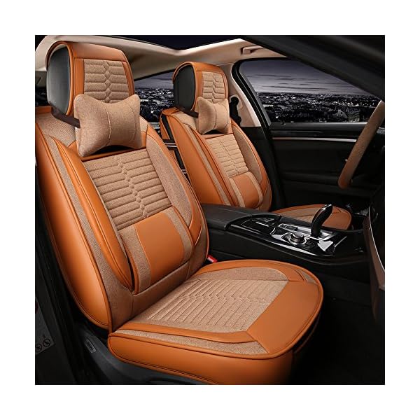YZL-PU-Leather-Car-Seat-Cover-Cushions-Front-Rear-Full-Set-Suitable-for-year-round-use