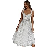 Hegabch Short Wedding Dresses for Bride 2025 Lace Appliques Tulle Bride Dress with Sleeve He1082B009