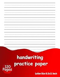 Handwriting Practice Paper: 120 Pages, Blank Dotted