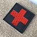 Bundle 3 Pieces - Reflective Medic Red Cross EMS EMT MED Tactical Patch Hook-Fastener Backing 2x2 inch