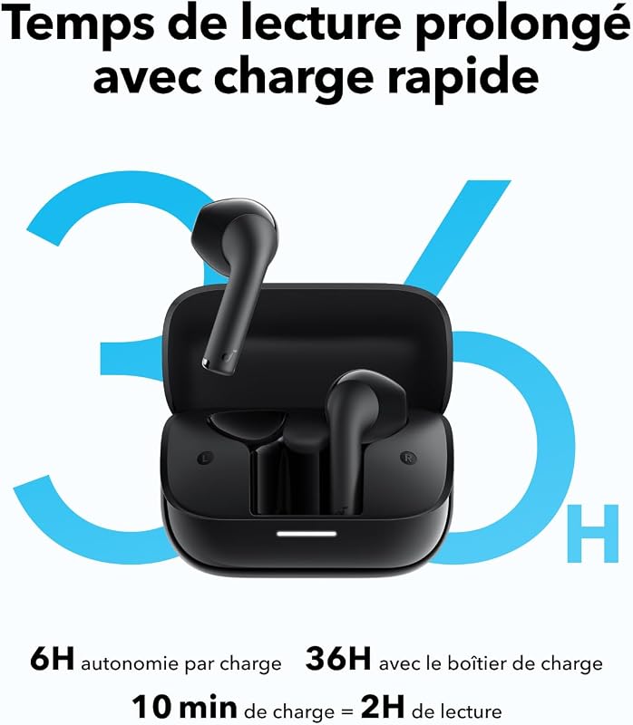 par Anker K20i Écouteurs Bluetooth sans Fil Semi-internes
