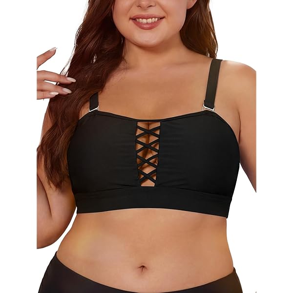 Amazon.com: V Wired Bikini Top Only - Vintage Swim Top Padded Bra