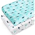Changing Pad Cover for Boys Girls 2 Pack, Comfy & Breathable Changing Table Cover for 32''x16" Changing Table Pads, Diaper Ch
