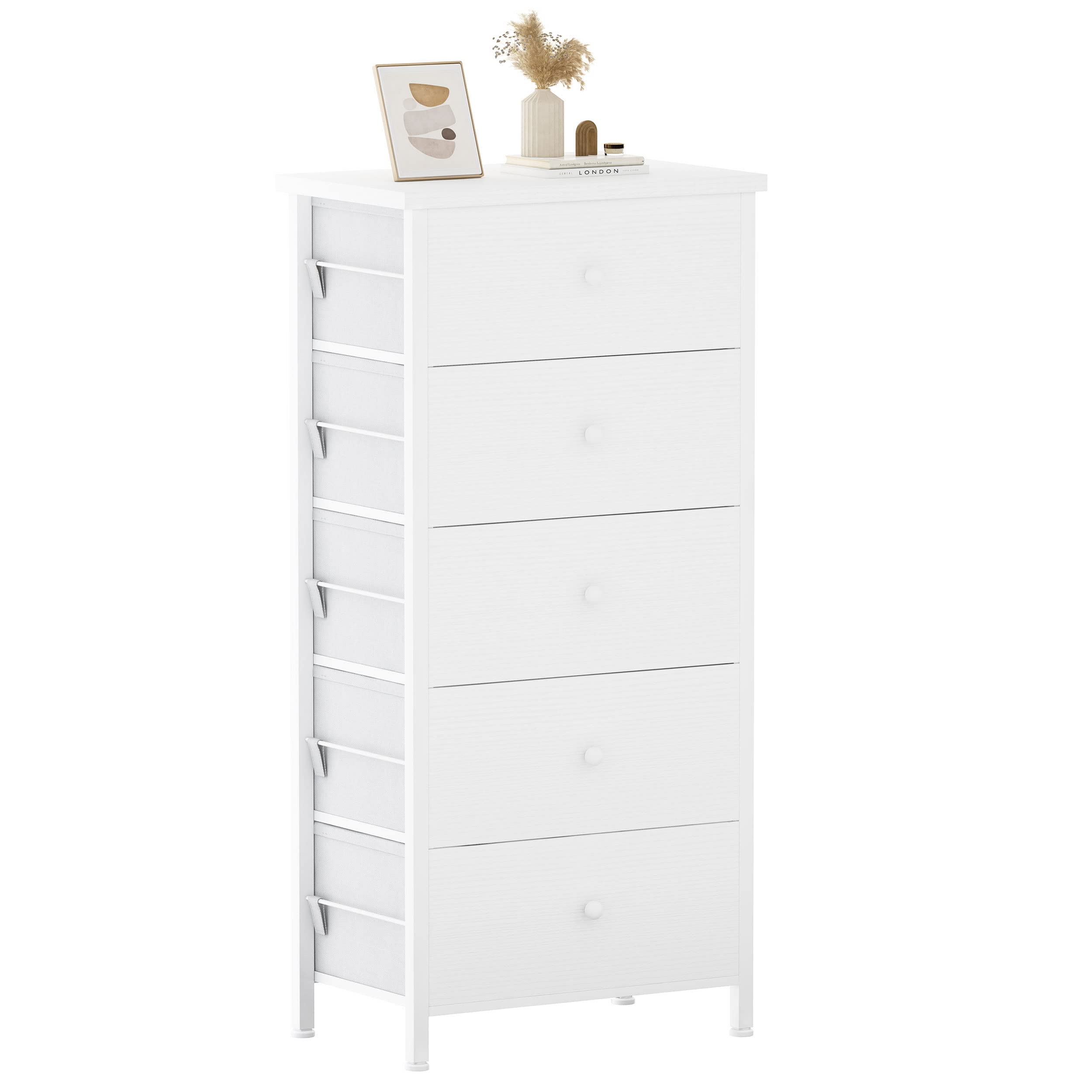 Photo 1 of BOLUO Tall White Dresser Narrow Dresser Chest of Drawers Lingerie Chest Skinny Dressers for Closet,Bedroom Modern