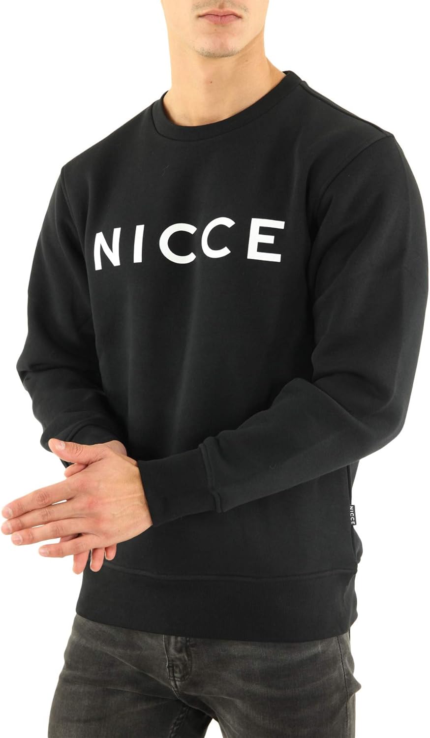Nicce Womens Logo Sweatshirt Crew Sweater T Shirt Top Jumper Amazon.co