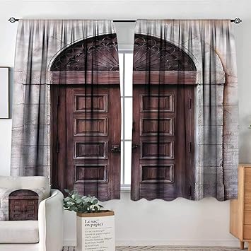 Amazon Com Rustic Boys Bedroom Backout Curtains Arched Venetian