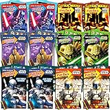 Star Wars Party Favors Set -- 12 Jumbo Star Wars Play Packs Filled with Coloring Books, Crayons and Stickers (Classic Trilogy)
