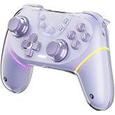 BRHE Wireless Controllers for Switch,Controller for Nintendo Switch/Lite | for OLED/witch 2/Windows PC/Tesla with Programmable/Vibration/Dual Turbo Funtion,Controller for Switch Pro Gamepad (purple)