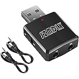SZMDLX USB Bluetooth 5.0 Transmitter Receiver 3 in 1, Wireless Bluetooth Audio Adapter, Bluetooth 5.0 EDR Adapter with 3.5mm 