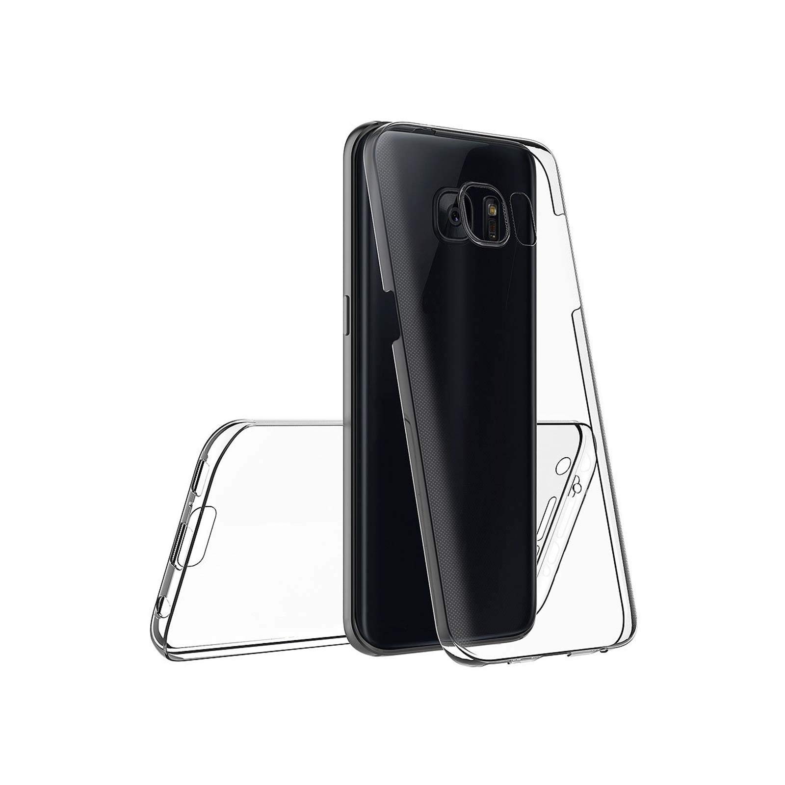 Coque Samsung Galaxy S7 ,Ordica France®, Housse Galaxy S7 Protection Souple TPU Full Cover 360 Housse Integrale Avant Et Arrière Etui Accessoires Ultra Fin Et Discret - Coloris Transparent