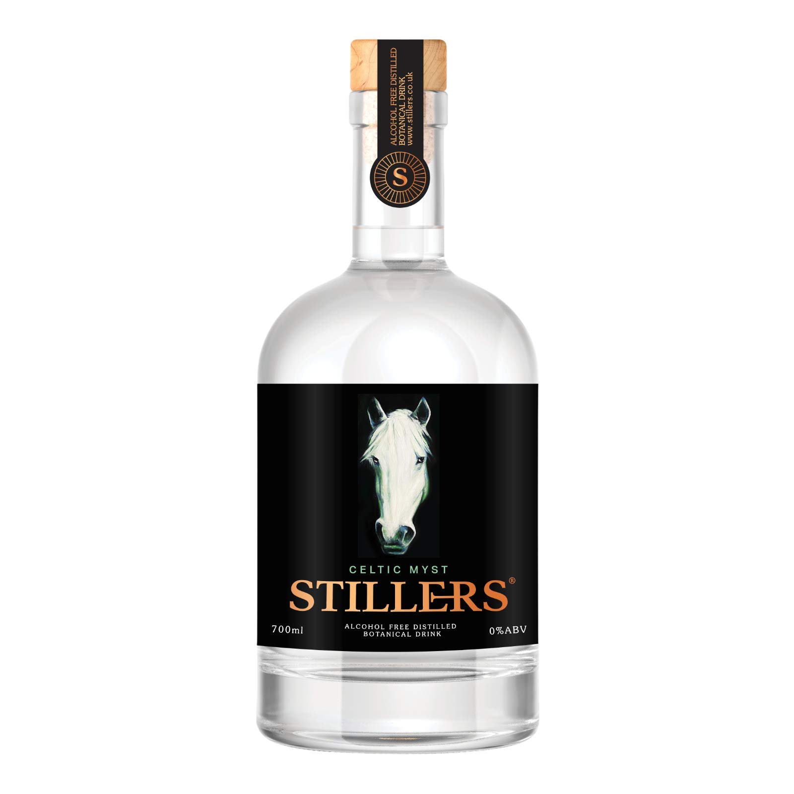 Stillers, Alcohol Free ( Formerly Gin - Esque ) Celtic Myst, 70cl -Handcrafted, Copper Pot Distilled Non Alcoholic Botanical Drink