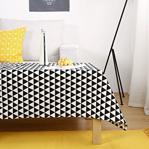 Cloth Linen Small Fresh Wallpaper,Europe IKEA Desk Coffee Table Table Cloth-E 110x160cm(43x63inch)