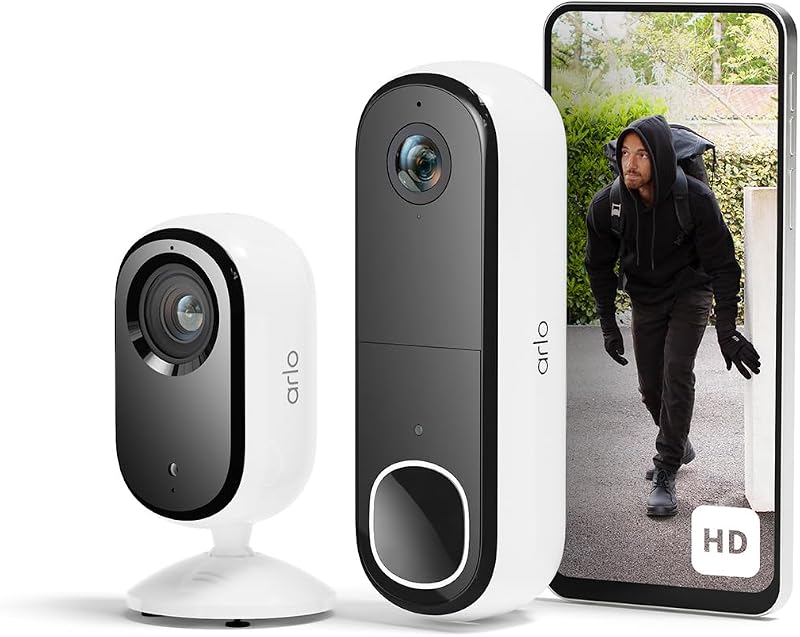 HD Video Türklingel & 2K Überwachungskamera Innen, Smart Home Set