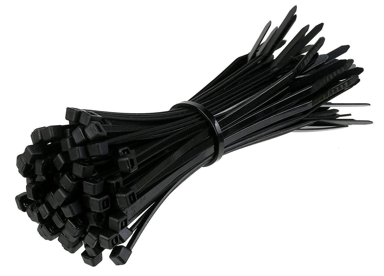 All Trade Direct 100 X Black Cable Ties 300Mm X 4.8Mm Zip Tie Wraps Bases All Sizes Stocked by All Trade Direct