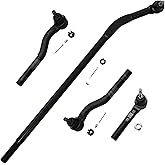 Detroit Axle - Front 4pc Tie Rods Kit for 2007-2017 Jeep Wrangler | 2018 Wrangler JK Outer Inner Tie Rods Drag Links 2008 2009 2010 2011 2012 2013 2014 2015 2016 Replacement