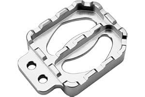 HRuizq Motorcycle Rear Foot Brake Lever Pedal Enlarge Extension Pad Extender Compatible With KTM ADV 390 Adventure,ADV 790/890 Adventure/R/S,690 Enduro R,690 SMC R,1290/1190/1090/1050/990/950 (silver)