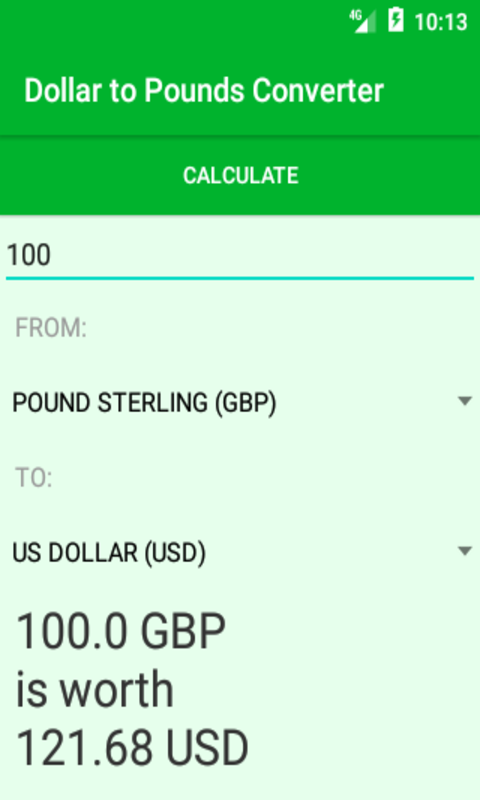 Amazon Com Dollars To Pounds Currency Converter Appstore For Android
