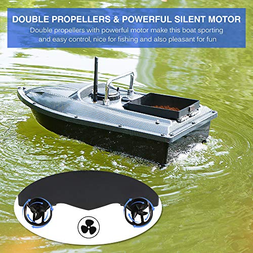 Explopur Bateau À Appâts De Pêche – Télécommande Sans Fil Chargeur De Pêche Smart Appâts Bateau De Pêche Jouet Rc Bateau…