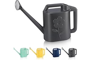GEGEMAOYI 2 Gallon Watering Can for Indoor Plants, Garden Watering Cans for Outdoor Plant House Flower, Modern Plant Watering Can Large Long Spout with Sprinkler Head