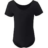 Dancina Short Sleeve Ballet Leotard for Girls Ages 2-10 (Cotton)