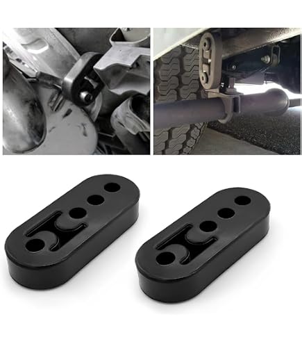 4-Pack Polyurethane Exhaust Hangers – Universal Adjustable Muffler Mounts (Blue)