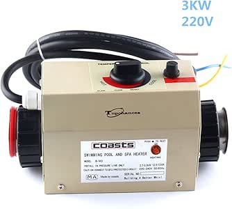 Amazon.com : TOPCHANCES Electric 220V 3KW 50HZ Swimming Pool Heater